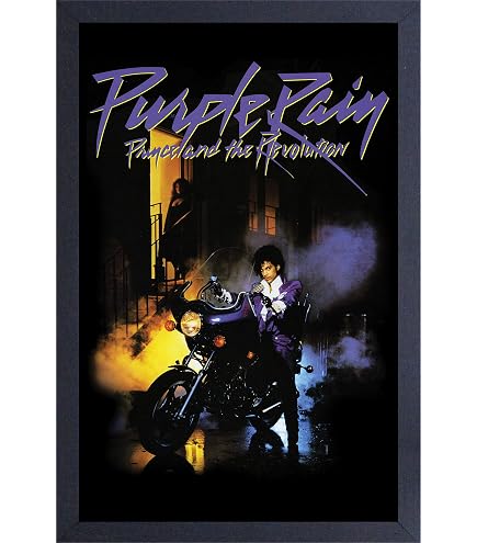 Amazon.com: ArtDirect Purple Rain Framed 27x40 Movie Poster